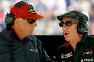 2001 Barcelona - Niki Lauda i Jackie Stewart